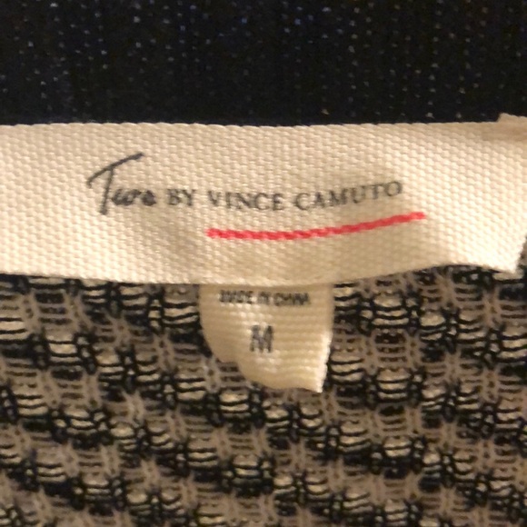 Two by Vince Camuto Black and White Houndstooth Sweater - Picture 2 of 8